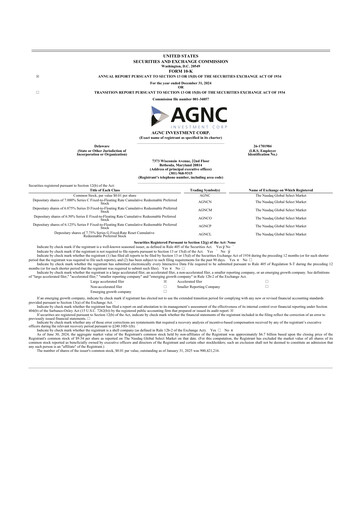 Thumbnail AGNC Investment 10-K Annual Report 2024