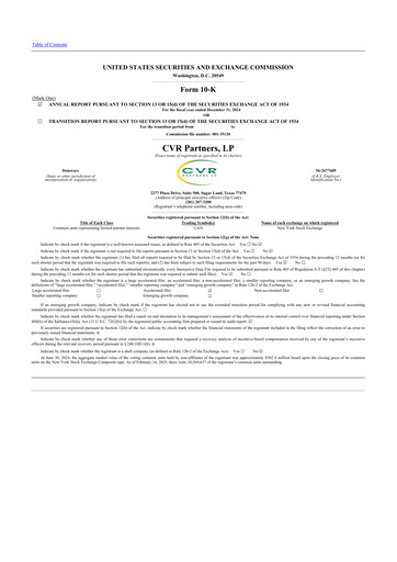 Thumbnail CVR Partners 10-K Annual Report 2024