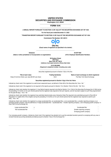 Thumbnail Olo Inc. 10-K Annual Report 2022