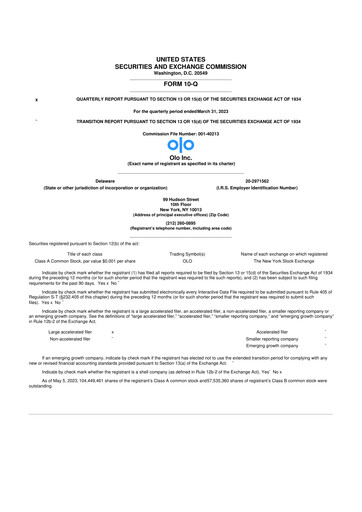 Thumbnail Olo Inc. 10-Q Quarterly Report FY2023 
