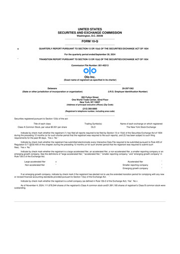 Thumbnail Olo Inc. 10-Q Quarterly Report FY2024 