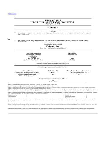 Thumbnail Kaltura 10-K Annual Report 2022