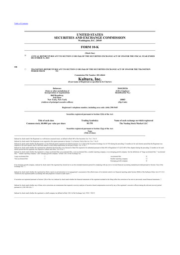 Thumbnail Kaltura 10-K Annual Report 2022