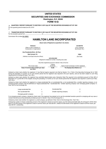 Thumbnail Hamilton Lane 10-Q Quarterly Report FY2020 