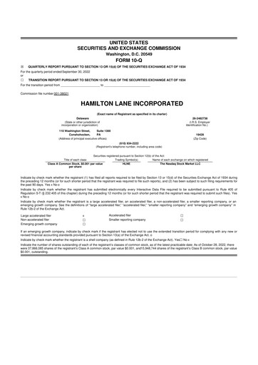 Thumbnail Hamilton Lane 10-Q Quarterly Report FY2023 