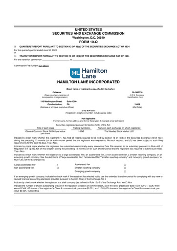 Thumbnail Hamilton Lane 10-Q Quarterly Report FY2027 