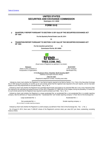 Miniature LendingTree 10-Q Rapport trimestriel 2014 