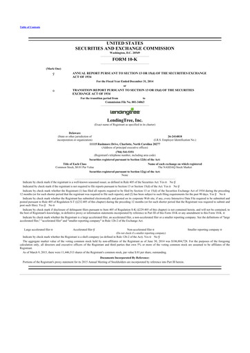 Thumbnail LendingTree 10-K Annual Report 2014