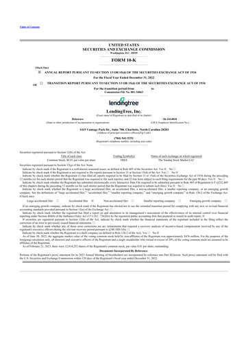 Thumbnail LendingTree 10-K Annual Report 2022