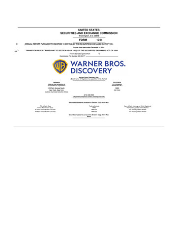 Thumbnail Warner Bros. Discovery 10-K Annual Report 2025