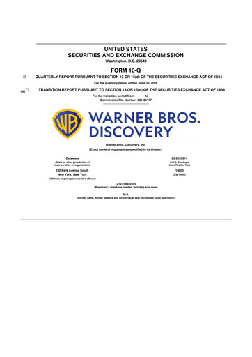 Miniature Warner Bros. Discovery 10-Q Rapport trimestriel 2026 