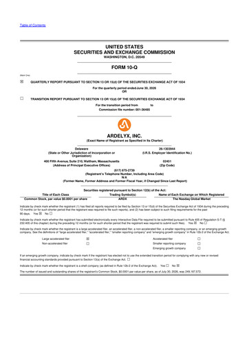 Thumbnail Ardelyx 10-Q Quarterly Report FY2026 