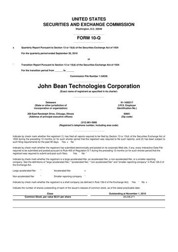 Thumbnail JBT Marel Corporation 10-Q Quarterly Report FY 