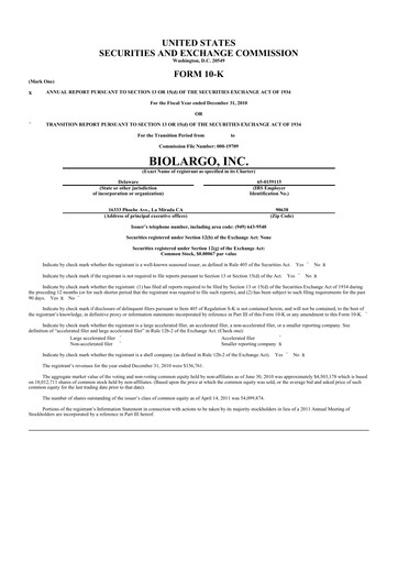 Vorschaubild BioLargo 10-K Jahresbericht 