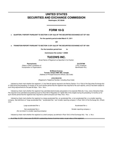 Thumbnail Tucows 10-Q Quarterly Report FY 