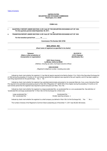 Thumbnail BioLargo 10-Q Quarterly Report FY2011 