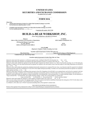 Vorschaubild Build-A-Bear Workshop 10-K Jahresbericht 2011