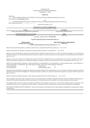 Thumbnail CoreCard 10-K Annual Report 2011