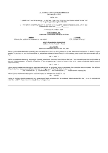 Thumbnail QCR Holdings
 10-Q Quarterly Report FY2012 