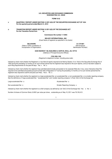 Thumbnail BIO-key International
 10-Q Quarterly Report FY2012 