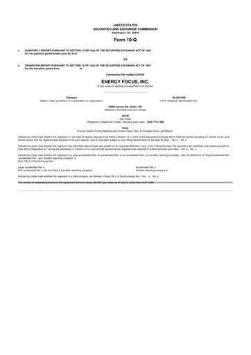 Thumbnail Energy Focus 10-Q Quarterly Report FY2012 