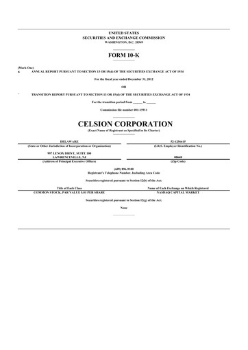 Thumbnail Imunon 10-K Annual Report 2012