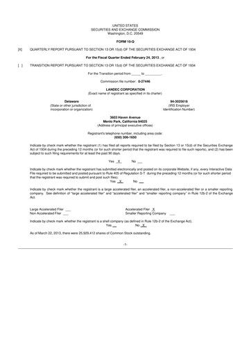 Thumbnail Lifecore Biomedical 10-Q Quarterly Report FY2013 