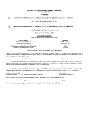 Thumbnail Insteel Industries 10-Q Quarterly Report FY2013 