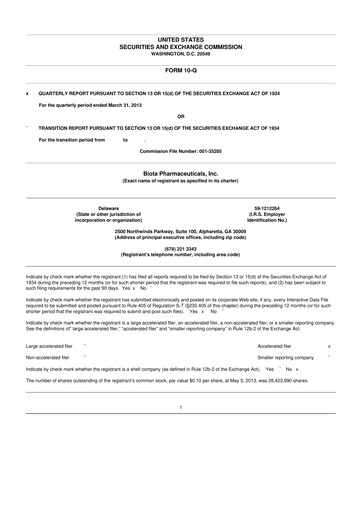 Thumbnail Vaxart 10-Q Quarterly Report FY2013 