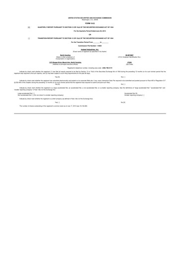 Thumbnail Insteel Industries 10-Q Quarterly Report FY2013 