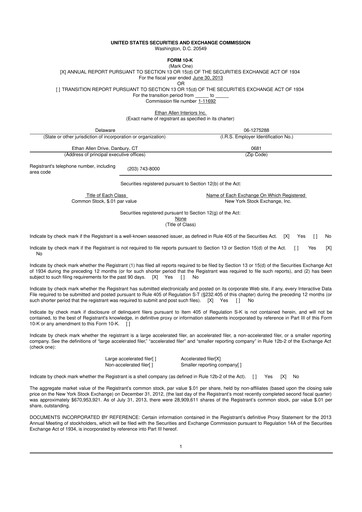 Thumbnail Ethan Allen
 10-K Annual Report 2013