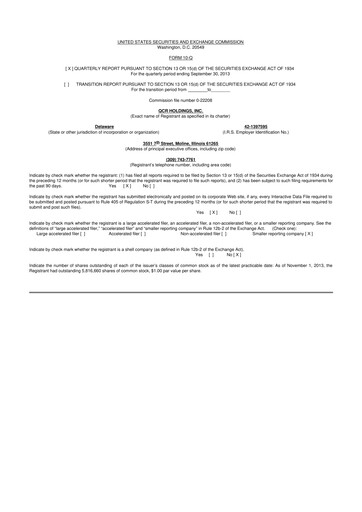 Thumbnail QCR Holdings
 10-Q Quarterly Report FY2013 