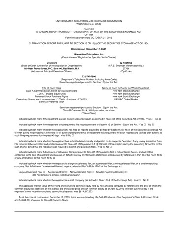 Thumbnail Hovnanian Enterprises
 10-K Annual Report 2013