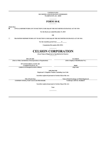 Thumbnail Imunon 10-K Annual Report 2013