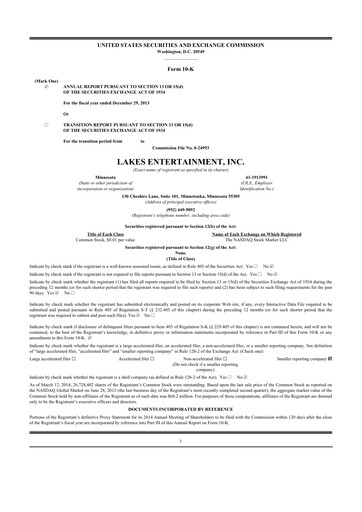 Thumbnail Golden Entertainment
 10-K Annual Report 2013