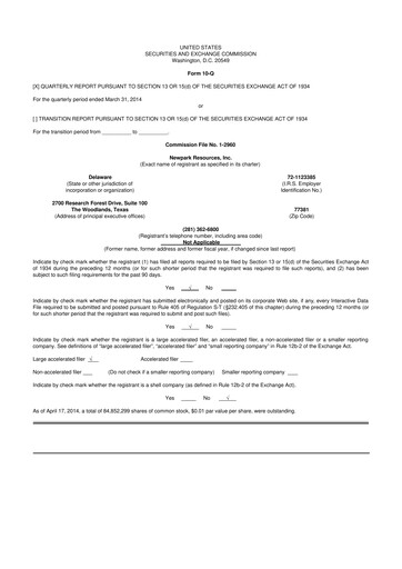 Thumbnail NPK International 10-Q Quarterly Report FY2014 