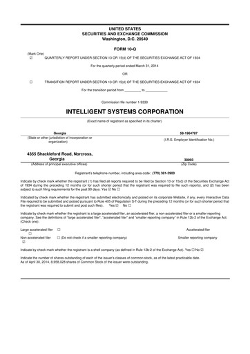 Miniature CoreCard 10-Q Rapport trimestriel 2014 