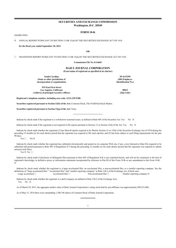 Thumbnail Daily Journal 10-K Annual Report 2013