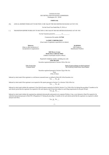 Thumbnail Lifecore Biomedical 10-K Annual Report 2014