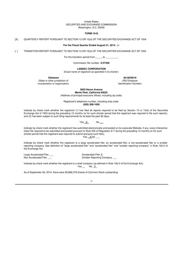 Thumbnail Lifecore Biomedical 10-Q Quarterly Report FY2015 