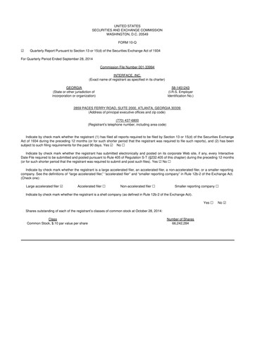 Thumbnail Interface, Inc. 10-Q Quarterly Report FY2014 