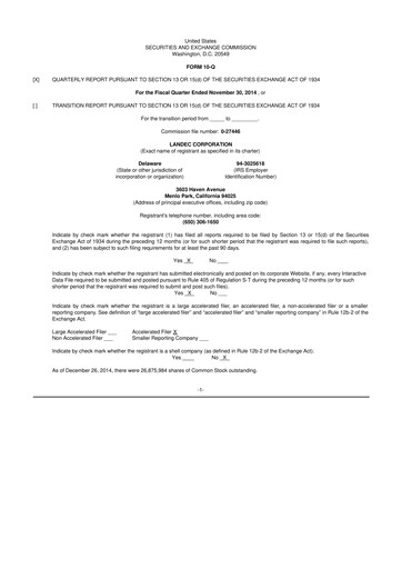 Thumbnail Lifecore Biomedical 10-Q Quarterly Report FY2015 