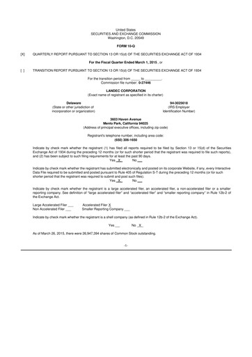 Thumbnail Lifecore Biomedical 10-Q Quarterly Report FY2015 