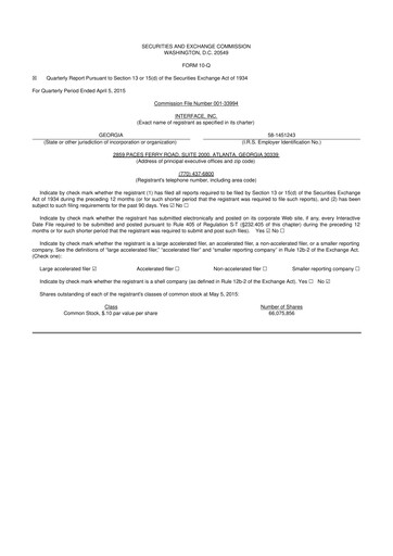 Thumbnail Interface, Inc. 10-Q Quarterly Report FY2015 