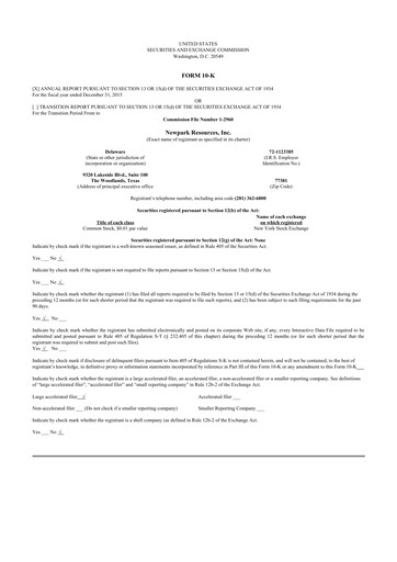 Thumbnail NPK International 10-K Annual Report 2015