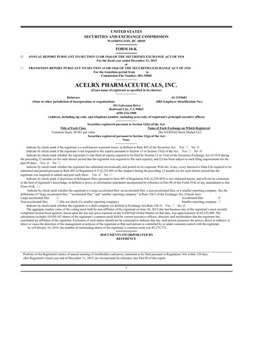 Thumbnail Talphera 10-K Annual Report 2015