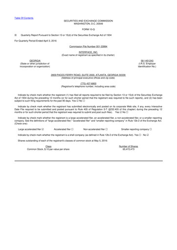 Thumbnail Interface, Inc. 10-Q Quarterly Report FY2016 