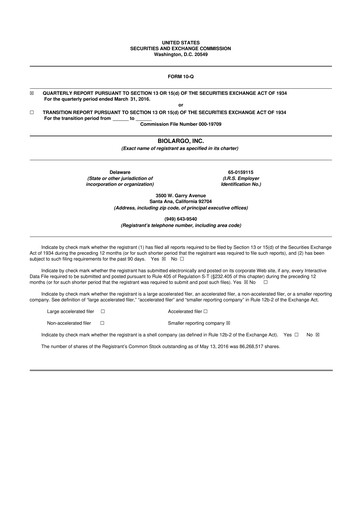 Thumbnail BioLargo 10-Q Quarterly Report FY2016 