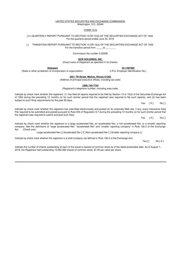 Thumbnail QCR Holdings
 10-Q Quarterly Report FY2016 