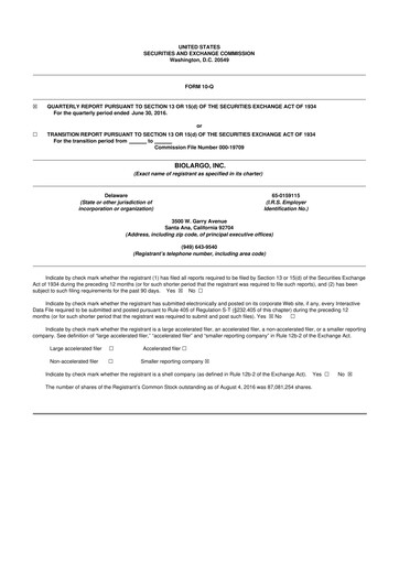 Thumbnail BioLargo 10-Q Quarterly Report FY2016 